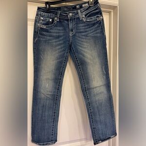 Miss Me Low Rise Cuffed Capri Jeans